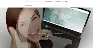Neue Website zur Präsentation der interaktiven Lern-APP Genialster