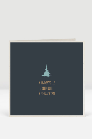 Mint, anthrazit Weihnachtskarte, Artikel-Nr.: WQ-070.1