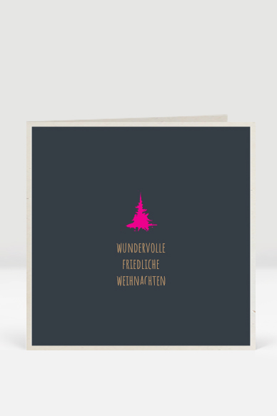 pink, anthrazit Weihnachtskarte, Artikel-Nr.: WQ-070