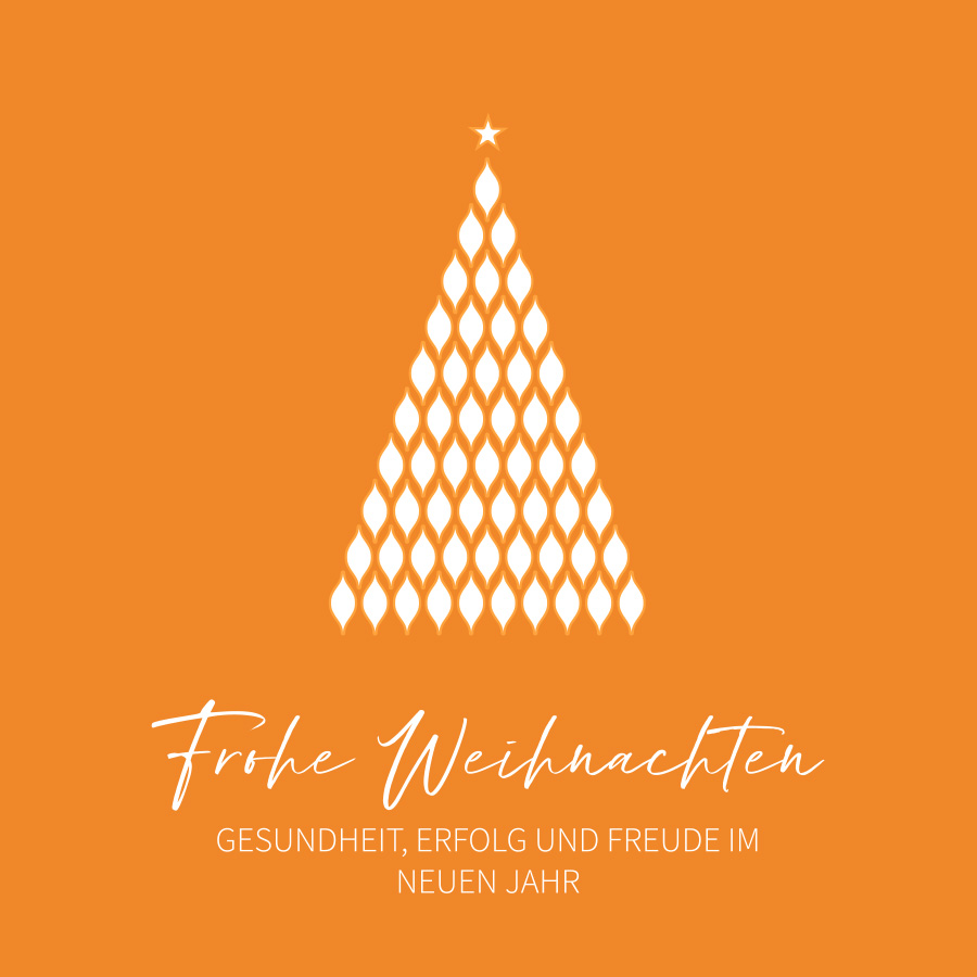 Grafische Weihnachtskarte grafischen Weihnachtsbaum, schicke moderne Designer Weihnachtskarten, Artikel-Nr.: WQ-040.3