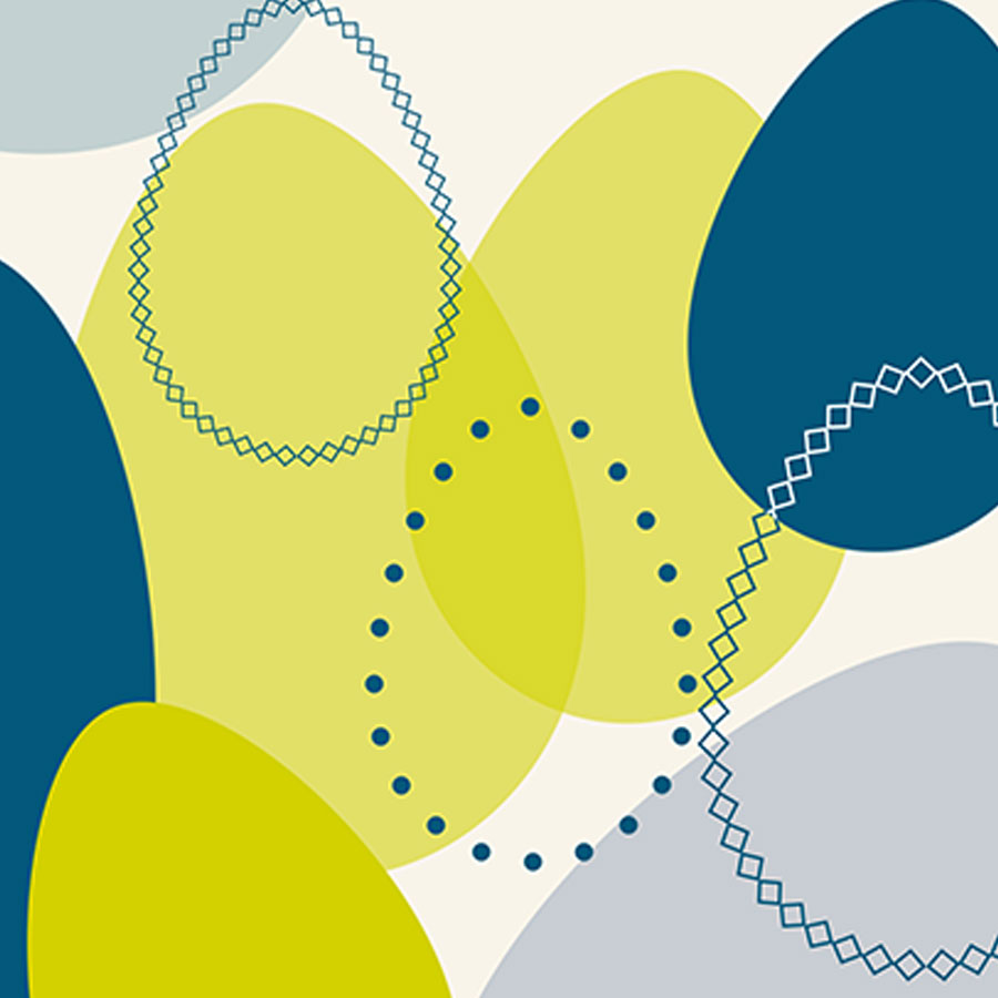 skandinavisch mit tanzenden Ostereiern, transparenter Briefumschlag, Artikel-Nr.: O-701