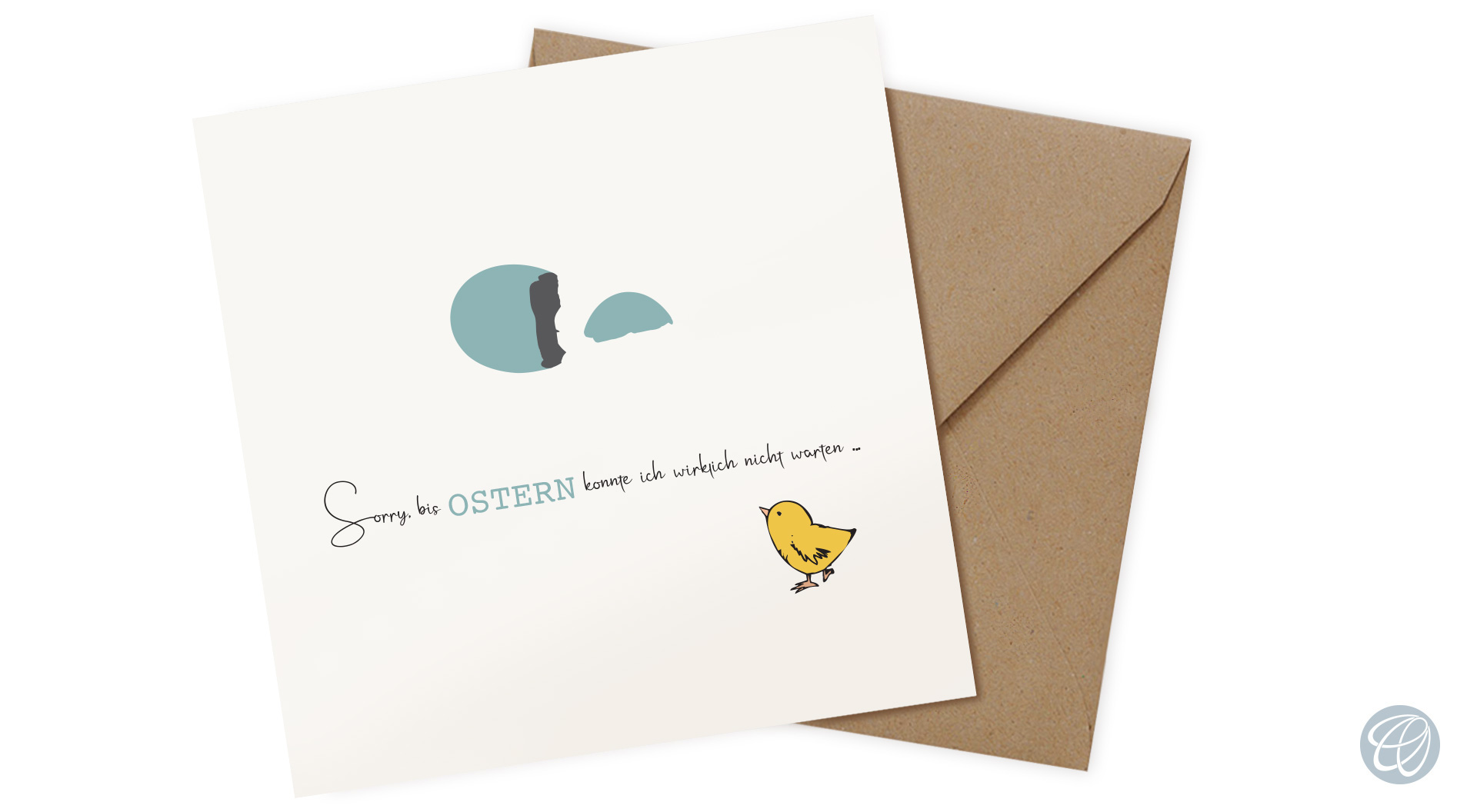 moderne originelle Osterkarte Art.-Nr.: OQ-004