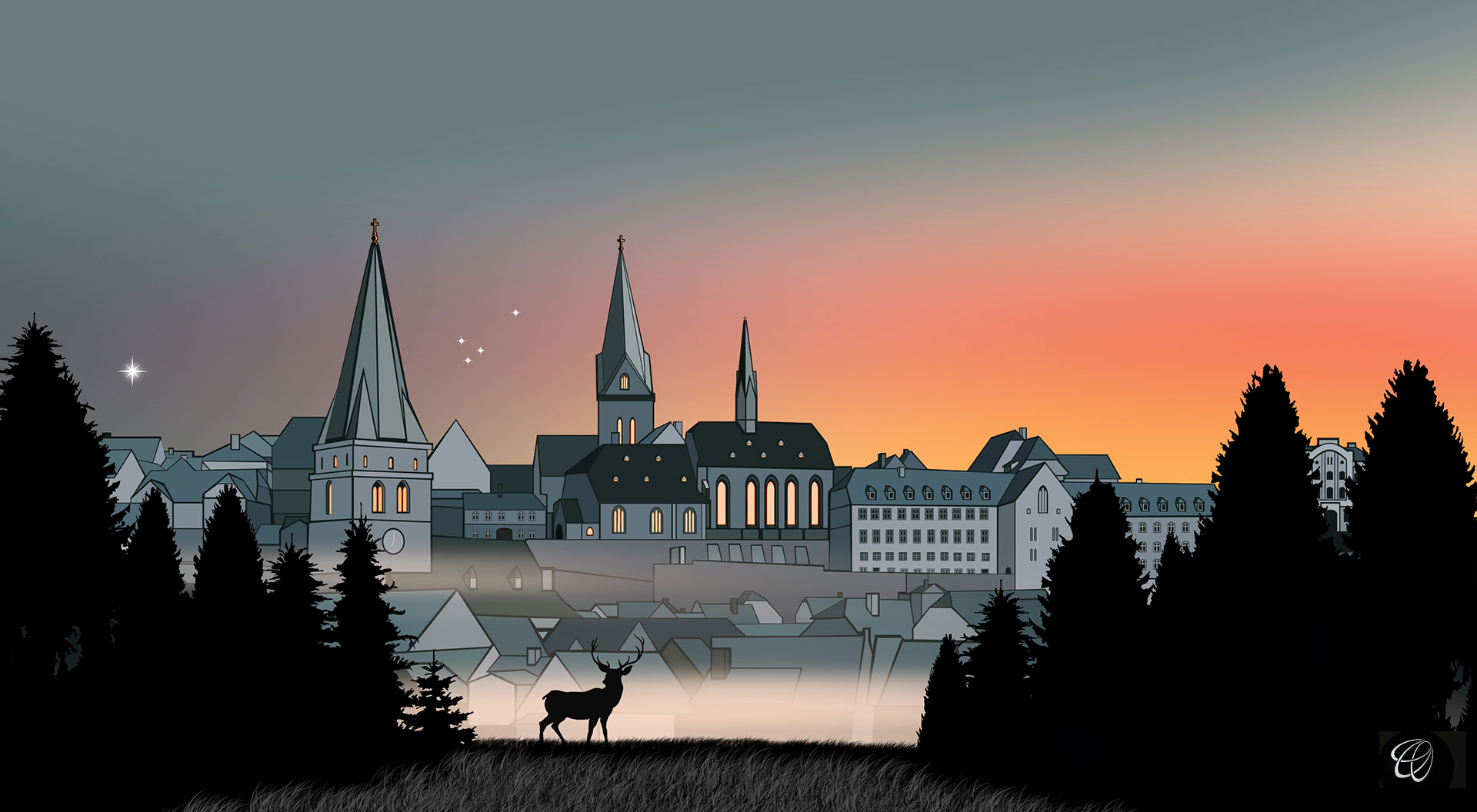 Warburger Weihnachtskarte 2021